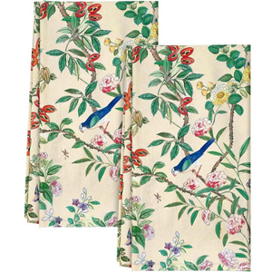 Serviettes en coton biologique 100% à carreaux blancs |   Ensemble de 12 serviettes de cuisine multi-usages, très absorbantes et à séchage rapide - Product Image 4