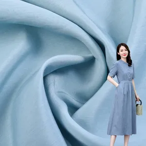 फैशन डिजाइन 100 रेयान रंगे कपड़े शर्ट सादे साटन OEM जीएसएम टेकनीक पर्यावरण