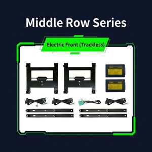 Kit de conversion de sièges de luxe pour rangée intermédiaire DenzaD9 MPV, base pivotante électrique sans rail avec réglage avant/arrière, amélioration - Product Image 1