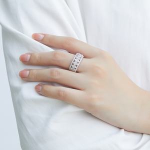 Bague pour femme en argent sterling 925 plaqué rhodium, style bohème, sertie de plusieurs pierres, idéale pour les mariages, les anniversaires et les cadeaux de fête - Product Image 2