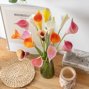 ดอกไม้ประดิษฐ์สีสันสดใสสไตล์คาซาบลังกา Lilys ดอกไม้ประดิษฐ์จริงการจัด Calla ตกแต่ง - Product Image 6
