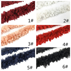 Couleur 3D mousseline de soie fleur bricolage dentelle garniture dentelle ruban dentelle robe Applique couture tissu décoratif <span class=keywords><strong>XF10</strong></span> - Product Image 3