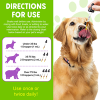 Gouttes liquides probiotiques pour chiens, prébiotiques et enzymes digestives, 60 ml, complément de bactéries bénéfiques pour la santé intestinale, pour chiots, adultes et seniors