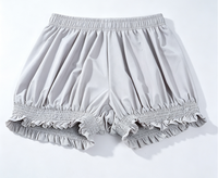 Shorts de Ballet de Cintura Alta con Volantes y Encaje, para Yoga, Baile, Anti-rozaduras, para Clases de Entrenamiento, para Mujer