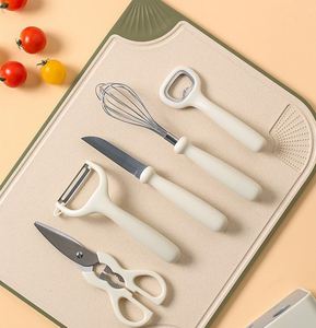 Plateau de rangement pour couteaux à fruits, ciseaux de cuisine, ouvre-bouteille, ensemble de 5 pièces, ensemble d'outils de cuisine créatifs de petite taille - Product Image 4