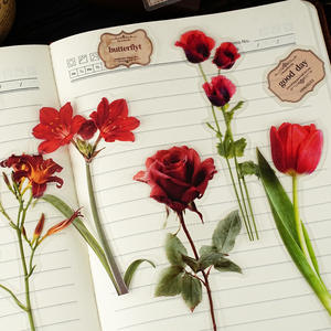 สติกเกอร์ 15 แผ่น/แพ็ค ชุดดอกไม้ในฝัน ซีรีส์ดอกไม้ใน<span class=keywords><strong>ขวด</strong></span>ขนาดใหญ่ ทำมือ สำหรับตกแต่งสมุดบันทึก DIY - Product Image 4