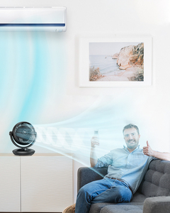 Kipas meja portabel 8 inci kipas sirkulasi udara listrik 100 derajat kepala miring variabel untuk akurasi arah - Product Image 5