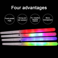 Bâton de coton fluorescent multicolore créatif à LED Matériau de qualité alimentaire Parc d'attractions Marché de nuit Party Favors Prop