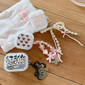 Nouveau mignon coeur clair paillettes Bling étui pour écouteurs pour Airpods 4 3 <span class=keywords><strong>2</strong></span> souple TPU Anti perte housse de protection pour Airpods <span class=keywords><strong>Pro</strong></span> - Product Image 2