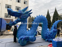 Modèle de dragon gonflable géant Modèle de dessin animé pour la publicité extérieure