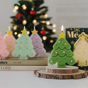 Customizable Colors Aromatherapy <b>Candles</b> for Home Decor for Christmas Thanksgiving Diwali Festivals <b>Small</b> Size Christmas - Product Image 1