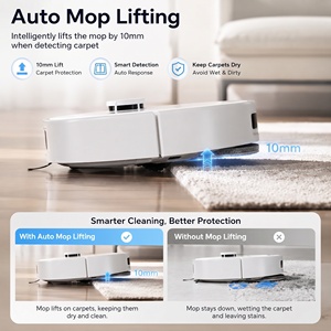 Robot Vacuum <b>Mop</b> 20000Pa Strong Suction with LiDAR Navigation Self Emptying Station Auto <b>Mop</b> Washing Drying AI Obstacle - Product Image 2
