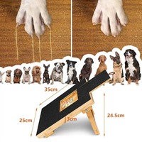 Planche à gratter pour ongles de chien de vente chaude et tampon à gratter pour chien pour ongles lime carrée traiter cercle protecteur avec collation cachée