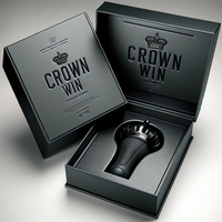 Coffret Découverte de Parfums Solides de Luxe Crown Win, Boîtes Rigides Écologiques avec Embossage et Doublure Ondulée