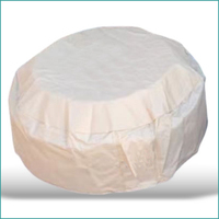 Brasero GFRC 36 pouces en forme de cône en MgO, foyer à gaz 36,02 pouces pour extérieur, patio, jardin, cour arrière, brasero rond avec pierres de lave et couvercle