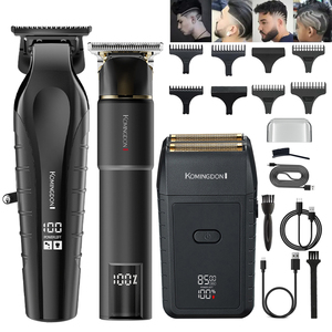 <span class=keywords><strong>Tondeuse</strong></span> à Cheveux Professionnelle pour Hommes Sans Fil Électrique Barbier <span class=keywords><strong>Tondeuse</strong></span> à Barbe Kit de Coiffure Rechargeable Machine de Coupe de Cheveux - Product Image 1