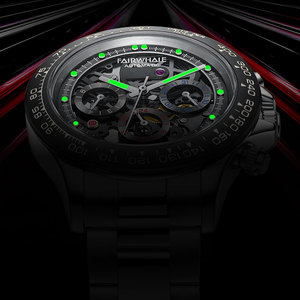 <span class=keywords><strong>Montre</strong></span> squelette multifonction de luxe pour homme Mark Fairwhale, verre traité, montres mécaniques automatiques pour homme - Product Image 3