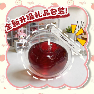 Squishy pomme rouge coloré à <span class=keywords><strong>la</strong></span> maltose, anti-stress, pour <span class=keywords><strong>la</strong></span> gestion de l'agression, très malléable avec rebond lent, à l'huile de coco - Product Image 3