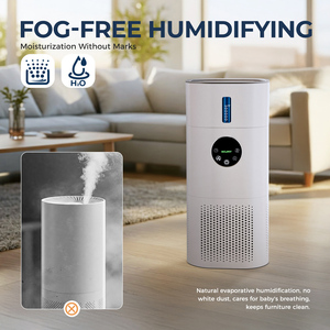Purificateur d'air et humidificateur 2-en-1 ROUNY adapté avec filtre H13, purificateur d'air numérique pour la maison, la chambre et les allergies - Product Image 3