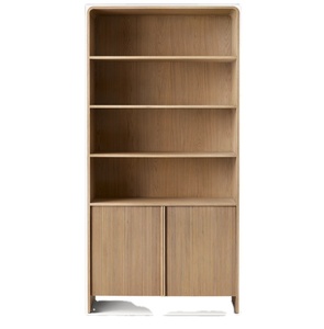 Libreria di Lusso RH in Legno Massello Americano, Vetrina e Mobile Contenitore di Alta Gamma - Product Image 1