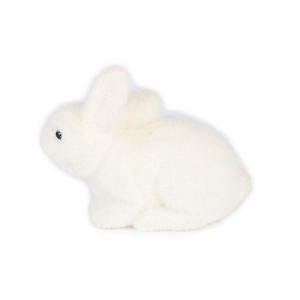 Decoración para fotografía de Pascua Prop decoración de fiesta Pascua blanco hogar mascota paja muñeca conejito - Product Image 2