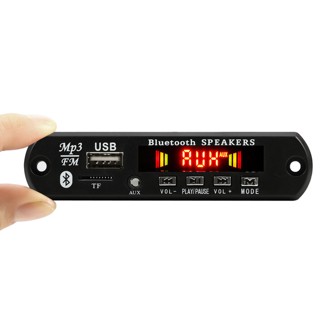 DC 12V 5.0 Car Kit Wireless MP3 Decoder Board with Lossless Audio USB AUX TF FM Radio Digital Music Player Module