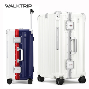 New Arrival Luxury Durable PC Waterproof Carry-on Luggage <strong>Suitcase</strong> Combination Lock <strong>Light</strong> <strong>Weight</strong> 8-Wheel Trolley Polyester - Product Image 5