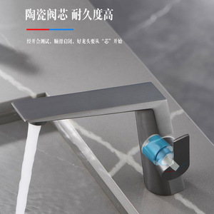Grifo Termostático de Latón Sólido para Lavabo, Monomando Antiescaldaduras con Ahorro de Agua, Montaje en Cubierta, Certificación CE, 5 Años de Garantía para Hoteles y Comercios - Product Image 5