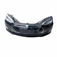 Rakitan Bumper depan, Kit bodi berkualitas tinggi untuk Tesla Model S dengan kisi, kipas Radiator, dan lampu depan