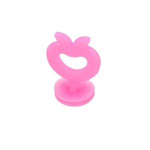 Pink Silicone Heart Cake Decor Reusable Valentine'S Day Dessert Ornament For Teens - Product Image 1