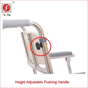 <strong>Folding</strong> <strong>Commode</strong> Chair Toilet with Bedpan Aluminum Toilet Bath Wheelchair <strong>Commode</strong> - Product Image 5
