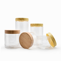 Couvercles transparents en PET pour pots en plastique, réutilisables, avec bouchon à vis en aluminium, contenants cosmétiques vides pour masques faciaux, soins de la peau, crèmes pour les yeux, lotions, voyage