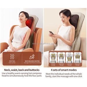 Leercon CE – masseur électrique <span class=keywords><strong>shiatsu</strong></span> infrarouge sans fil pour le dos, coussin de voiture, massage lombaire - Product Image 2