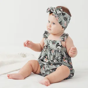 2023 New Solid Color Baby Rompers Summer Sleeveless Baby Jumpsuit Snap Button Cotton Baby Clothes Romper