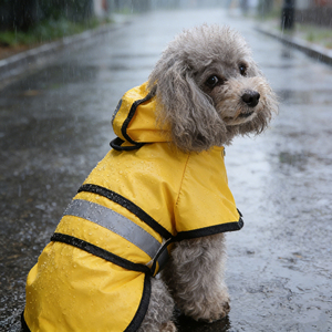 Oferta Especial: Ropa para Perros, Impermeable, a Rayas, Chaqueta de Lluvia para Mascotas, <span class=keywords><strong>Reflectante</strong></span> y Ajustable - Product Image 1