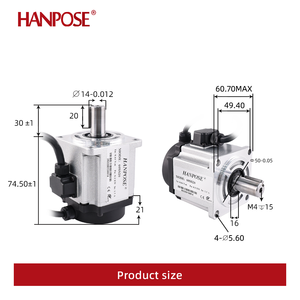 Hoch leistungs 200W 60 SS20 0,64 Nm 1,5 A 3000-6000 U/min 60 3M Kabel für CNC-Fräsmaschine 0,2 kW AC Servomotor und Treiber-Kit - Product Image 3