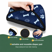 Tapis d'entraînement pour animaux de compagnie imperméable à 4 couches, antidérapant, lavable en machine, rectangulaire, réutilisable, pour toutes les saisons