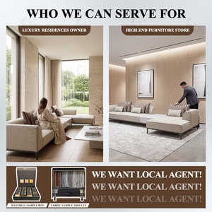 Divano Sezionale Curvo <span class=keywords><strong>in</strong></span> <span class=keywords><strong>Pelle</strong></span> Scamosciata di Lusso Italiano, Elegante e di Alta Gamma, Fatto a Mano per Soggiorno, Arredamento per Villa e Mansion - Product Image 4