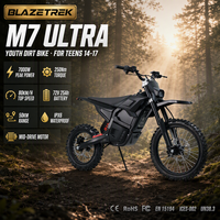 Vélo Électrique Tout-Terrain 72V 7000W Moteur Central 25AH Li Suspension à Amortisseurs à Air Enduro pour Adolescents Fournisseur d'Usine en Gros