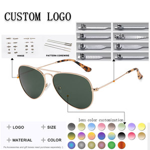 Pilot Style <b>Sunglasses</b> Full Rim Oval <b>Frame</b> UV400 Protection Unisex Adult Outdoor Use - Product Image 2