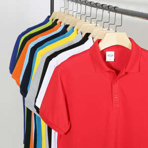 Camisas Polo personalizadas para hombre, 100% algodón, patrón sólido, manga corta, solapa, ajuste holgado, ropa de trabajo, uniformes de equipo, publicidad - Product Image 1