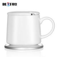 55 degrés auto-chauffant usb voyage intelligent portable tasse thé café tasse thermo chauffe-plat contrôle de la température chauffage pour cadeau