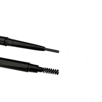 Crayon à sourcils waterproof brun foncé végétalien double embout 2-en-1 microblading waterproof personnalisé marque privée