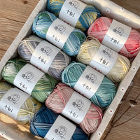 8 Strands 100% Cotton Yarn 50 G Wool Hand Knitting Crochet Ball Fancy Yarn