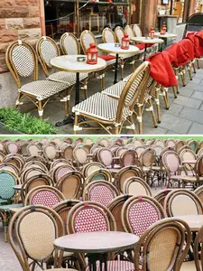 Outdoor Restaurant Furniture Chairs Rattan Modern Patio Furniture Garden Dining Chairs
