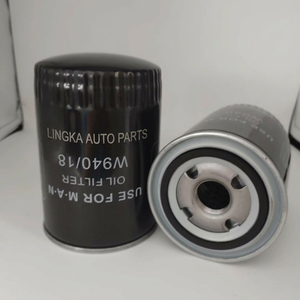 New Condition MAN Truck Diesel Engine Fuel Filter W940/18 for Trucks 2003-2007 ISC Series Screw-On Steel 92x140mm - Product Image 3