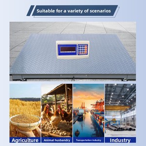 Englische LCD-Anzeige Kleine Elektronische Bodenwaage Verstärkte Hochpräzise Kohlenstoffstahl-Plattform SCS Anpassbar - Product Image 5