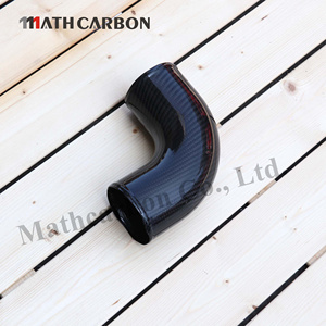 Mathcarbon cường độ cao Air intake Ống 45 độ intake ống khô sợi carbon intake khuỷu tay uốn cong ống Ống M155 - Product Image 2