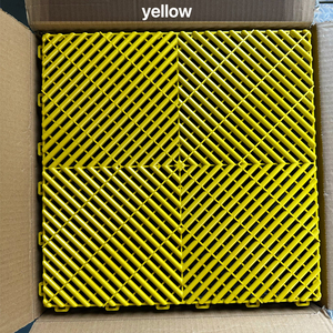 Piastrelle Incastrabili in PP Antiscivolo con Drenaggio per Pavimenti di Garage, Piastrelle in Plastica Incastrabili per Garage, Strumento per la Pulizia dell'Auto - Product Image 6