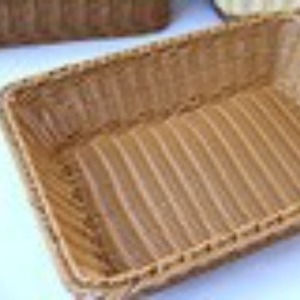 Panier à fruits rectangulaire en rotin fait main pour le présentation et le rangement du pain et des fruits secs - Product Image 4